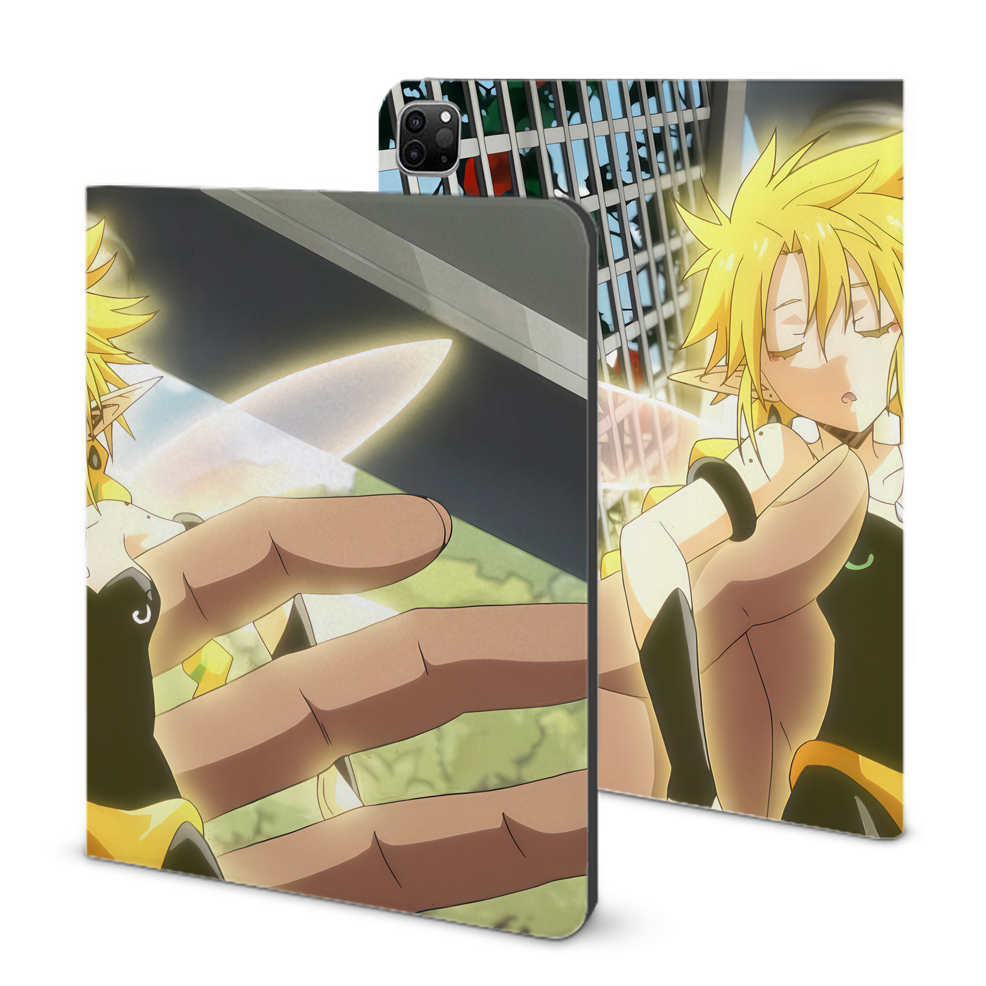 （画像用） 転スラ Regarding Reincarnated to Slime IPad ケース ブック型 PUレザー TPU 耐衝撃 軽量 薄型 ペン収納なし 全面保護 IPad 各モデル対応